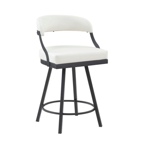 Gabrial Swivel Stools - White